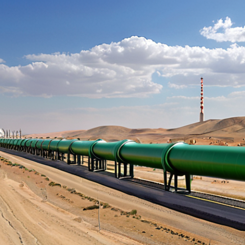 Home 8 **"A visually striking depiction of the Turkmenistan-Russia energy nexus. Dominant elements include large-scale gas pipelines traversing a modern, vibrant landscape, subtly hinting at both Turkmen architecture and Russian industrial prowess. The scene emphasizes seamless cooperation, with powerful energy flows symbolizing the strategic partnership and long-term investments, set against a backdrop of a clear, promising sky. High detail, photorealistic."**